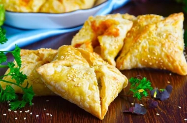 Сырные слойки-конвертики