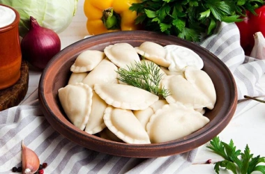 Вареники с рисом и яйцом