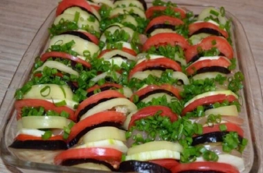 Рататуй с курочкой и синенькими 